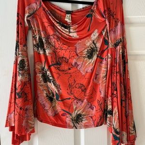 We The Free Bell Sleeve Top